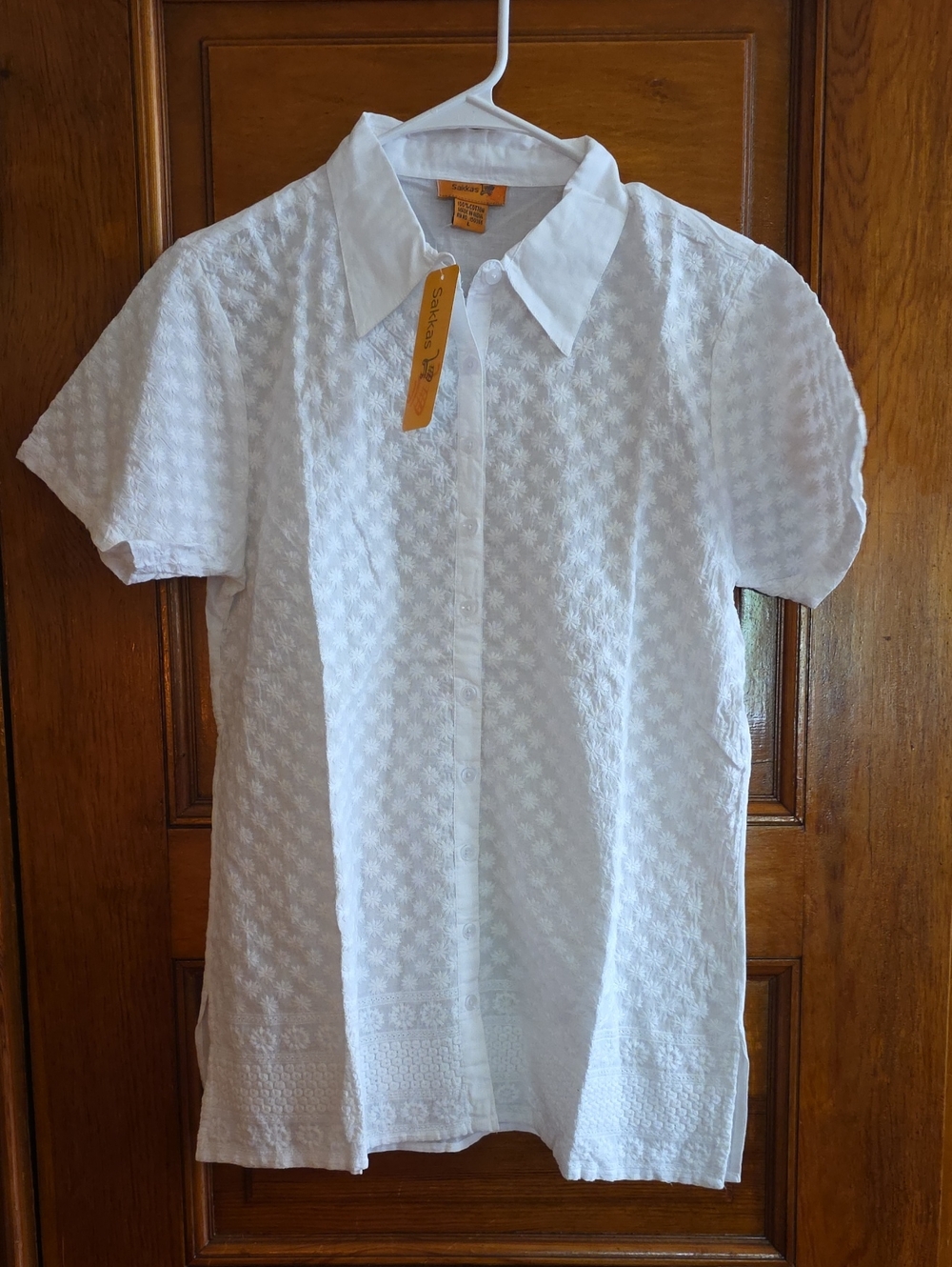 Sakkas 100% Cotton Button Down Blouse